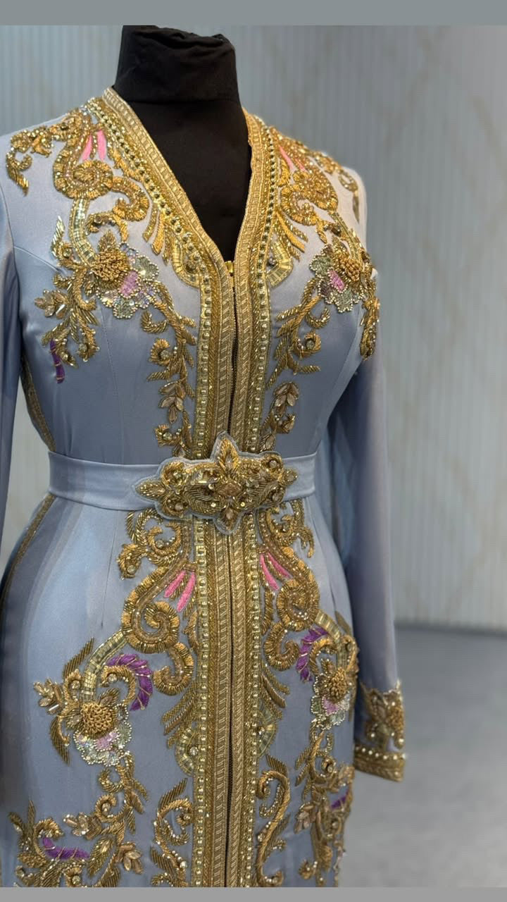 Caftan lylic blue