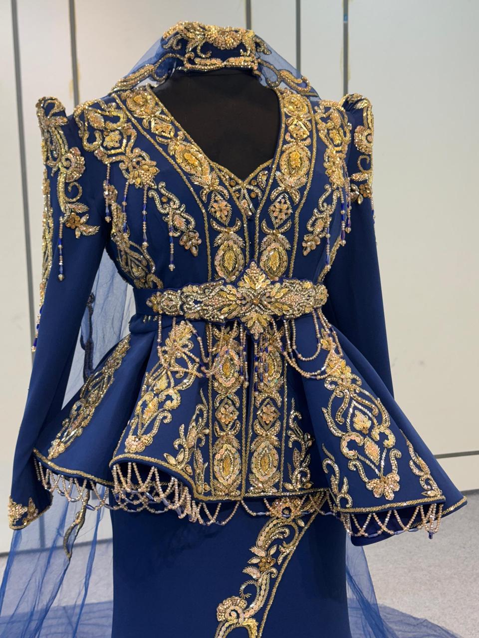 Karakou Bridal Teal Blue