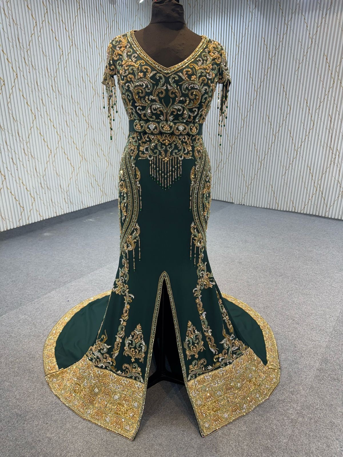 Emerald Majesty Mermaid Gown