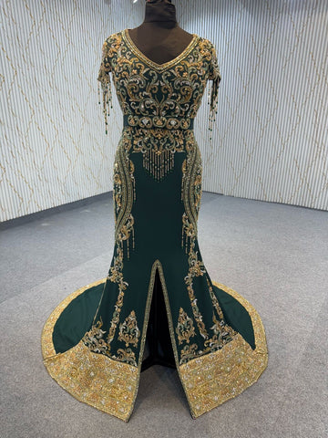 Emerald Majesty Mermaid Gown