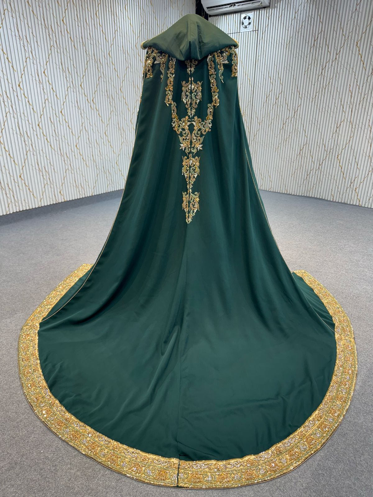 Mraa8813 Mermaid Dress with removable cape