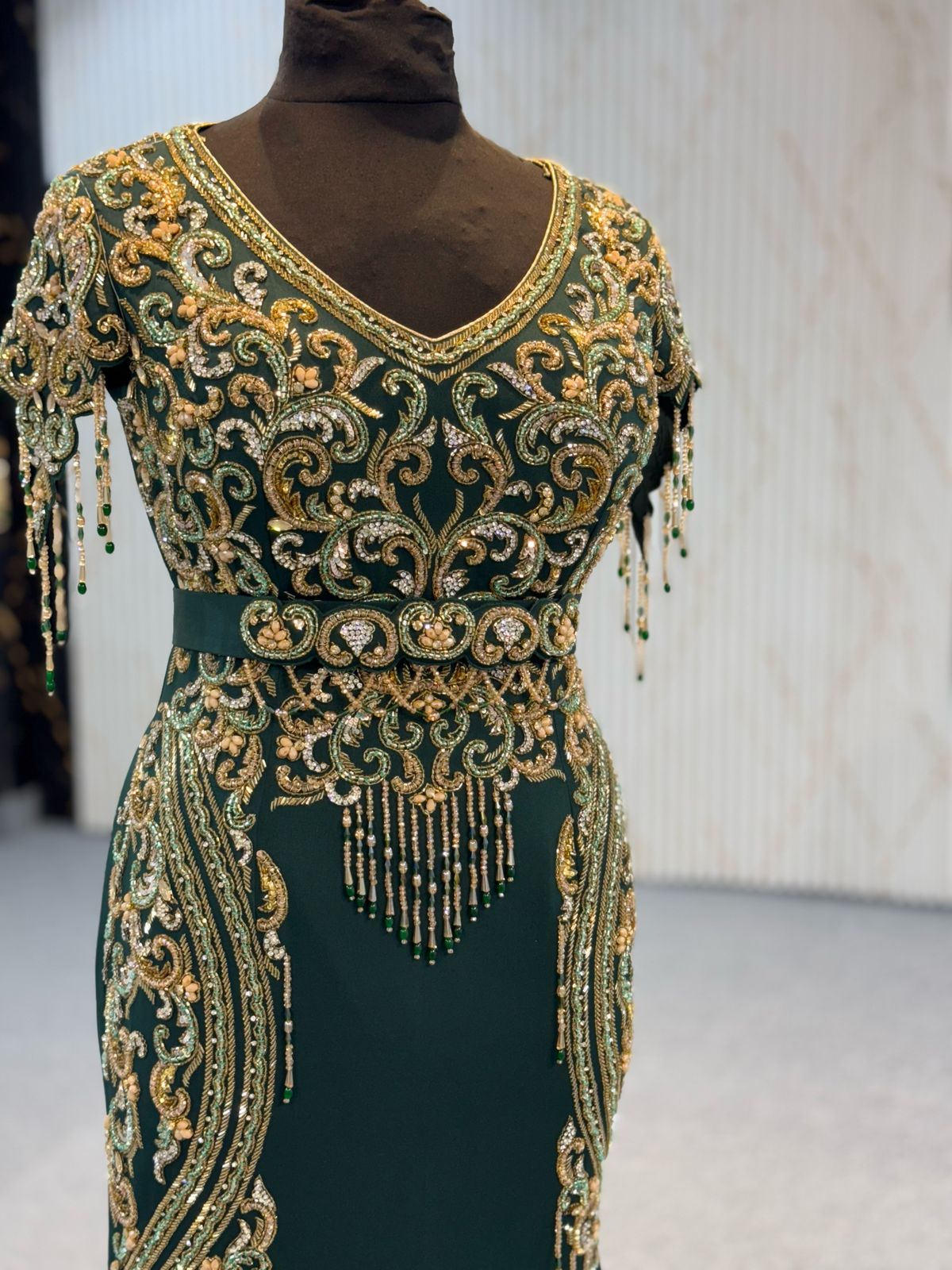 Mraa8813 Mermaid Dress with removable cape