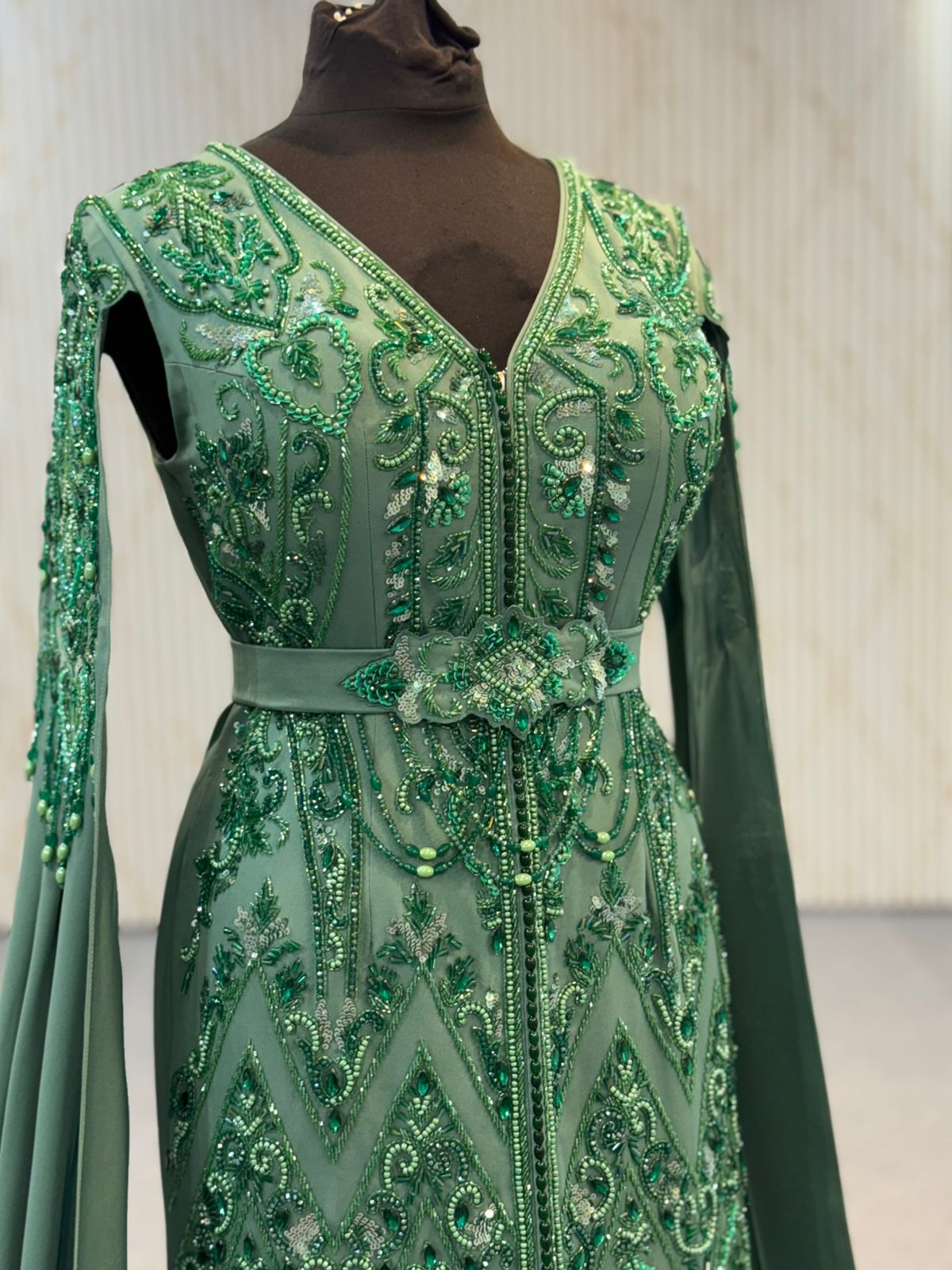 Mraa8977 Caftan with Longue Sleeves