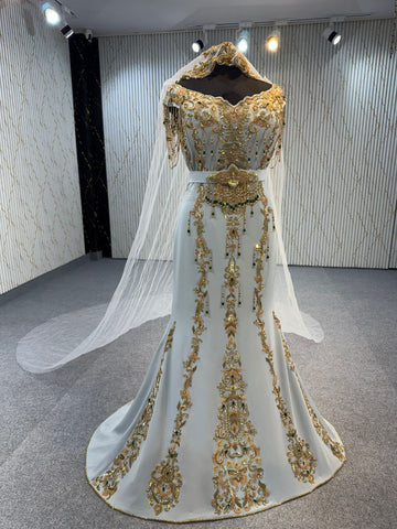 Mraa661 Mermaid dress with cape