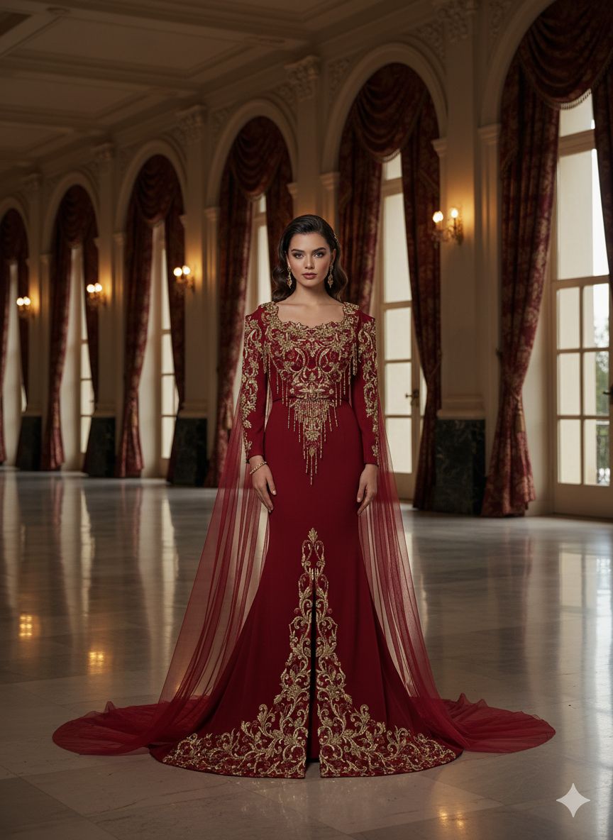 Mraf8744 Algerian Robe Dress