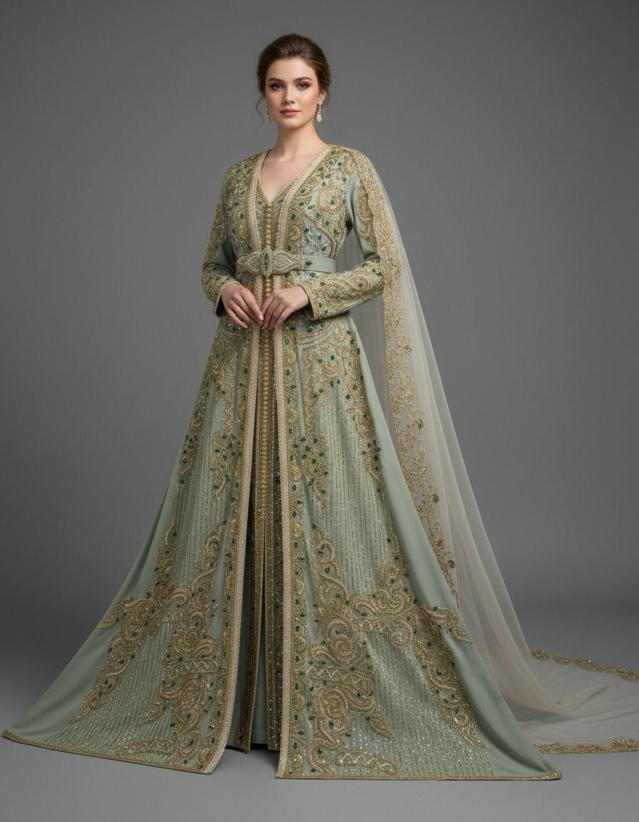 EAA42 Bridal Takshita with Veil SH26