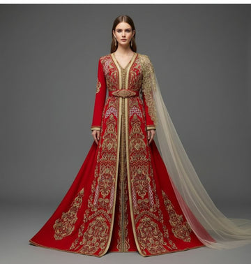 EAA34 Bridal Takshita with Veil