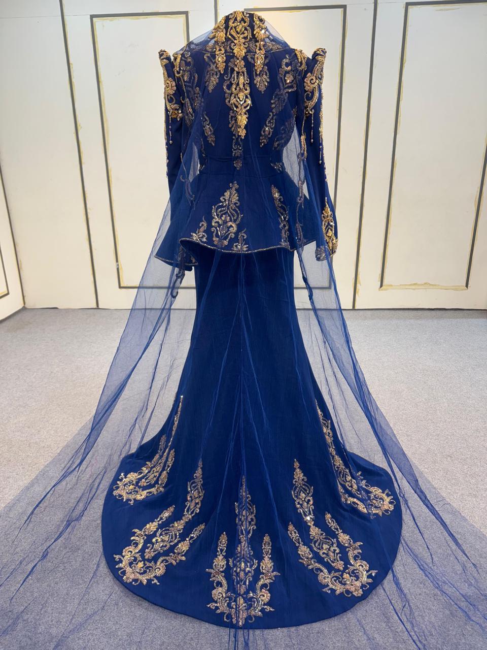 Karakou Bridal Teal Blue