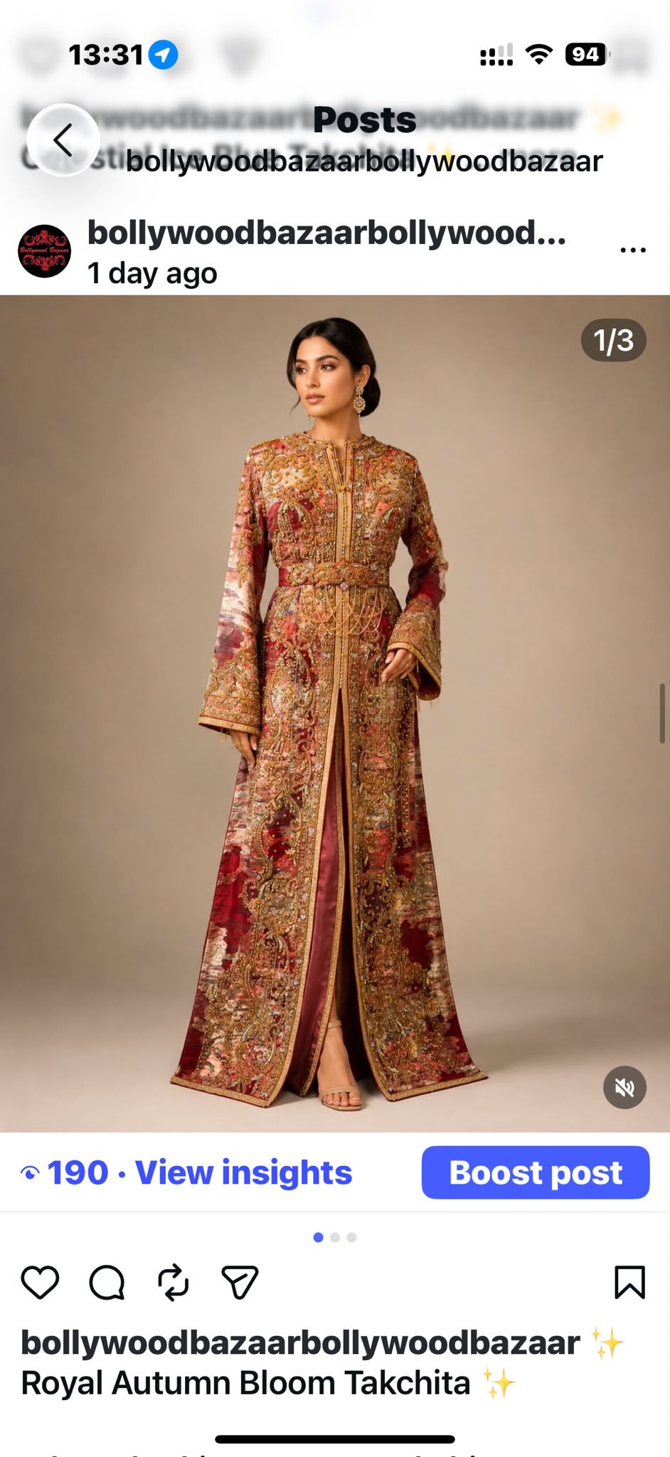 EXCLUSIVE MERMAID CAFTAN -MRAA9355